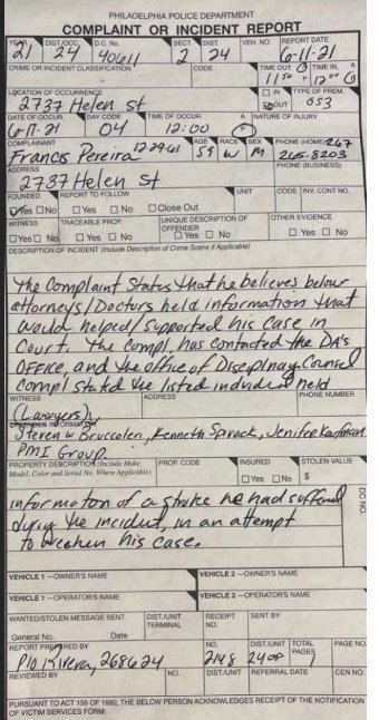 police report